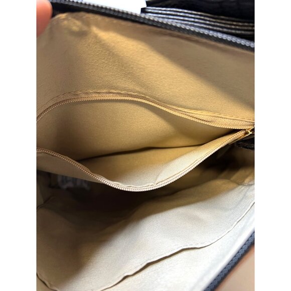 Beverly Hills Polo Club Tan & Black Crossbody Bag With Adj Strap & Zipper Accent - Picture 4 of 5